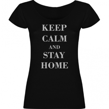 Preview: T-Shirt KEEP CALM AND STAY HOME, women